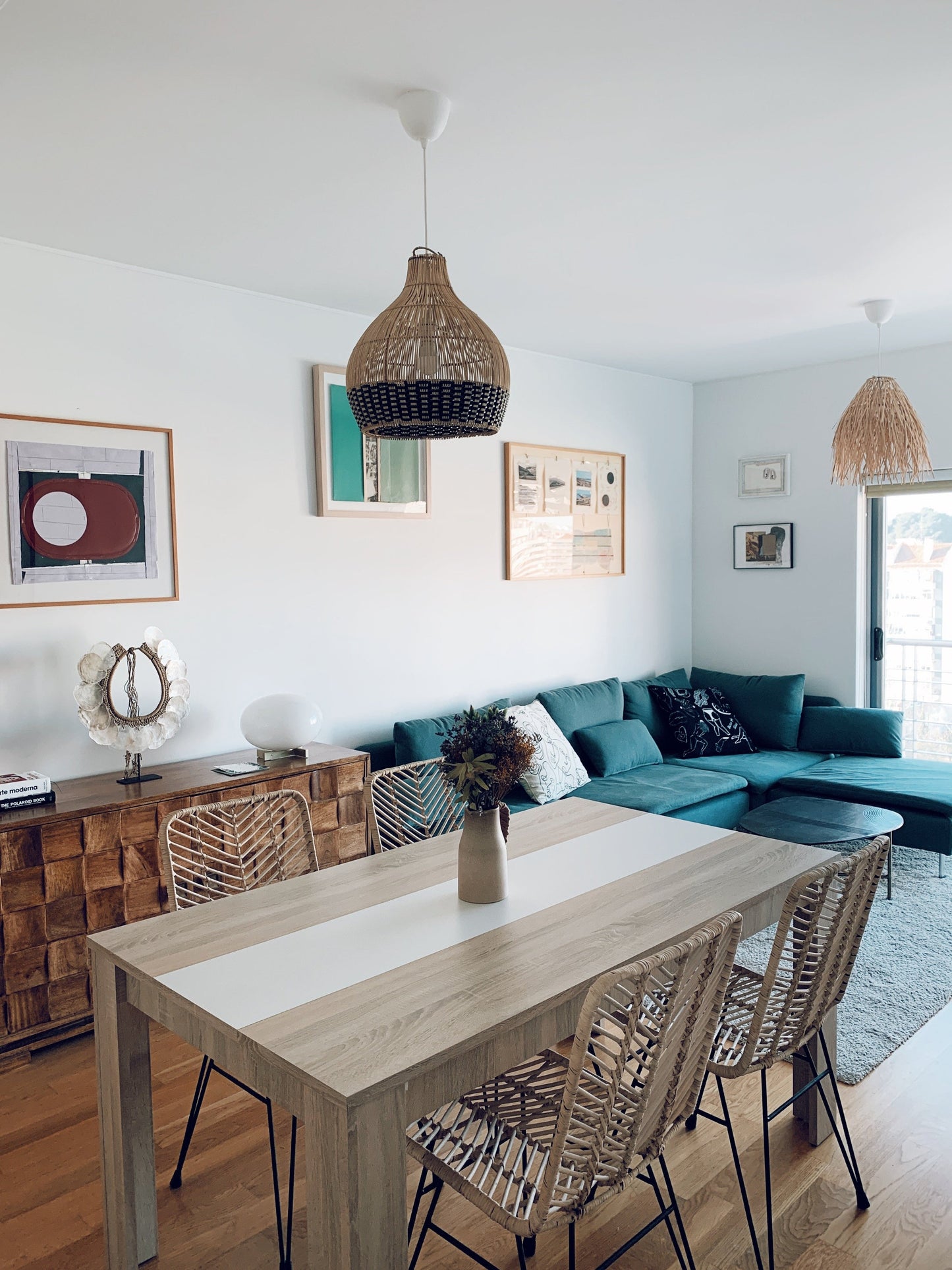 Rosty Rattan Lampshade