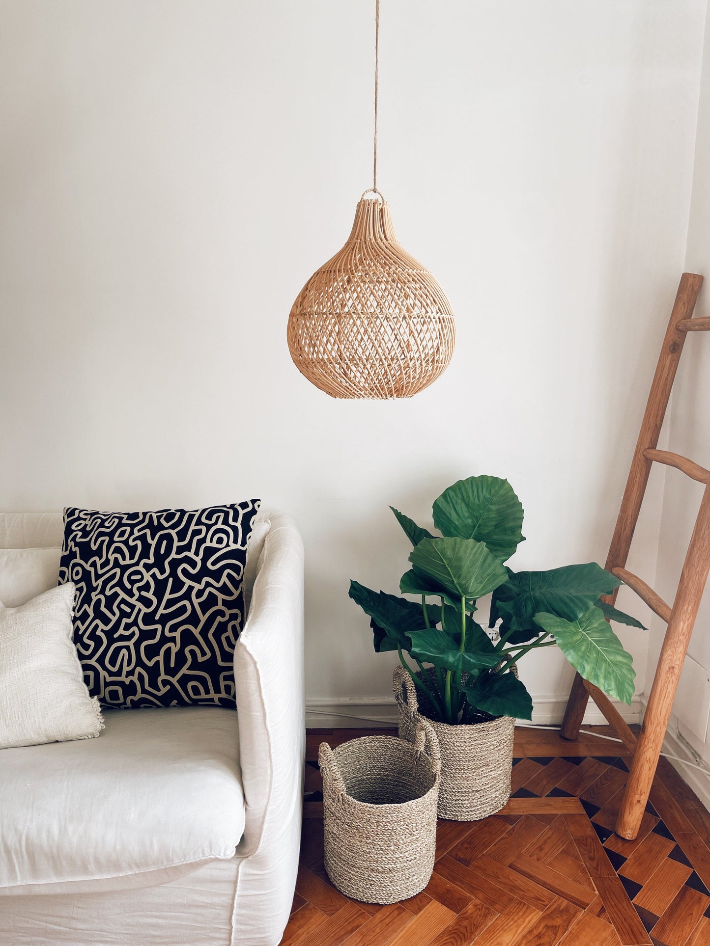 Mandala Rattan Lampshade