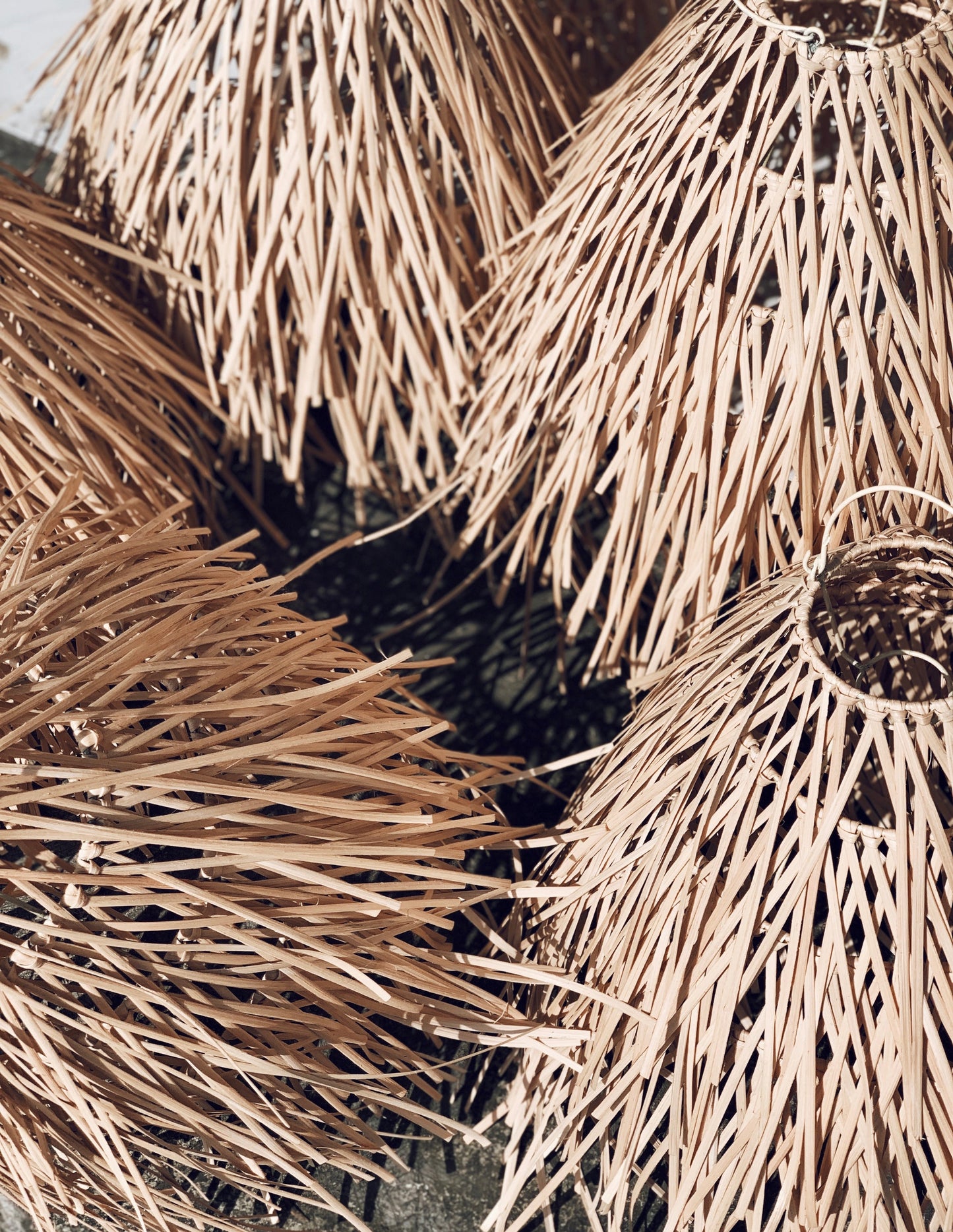 Rosty Rattan Lampshade