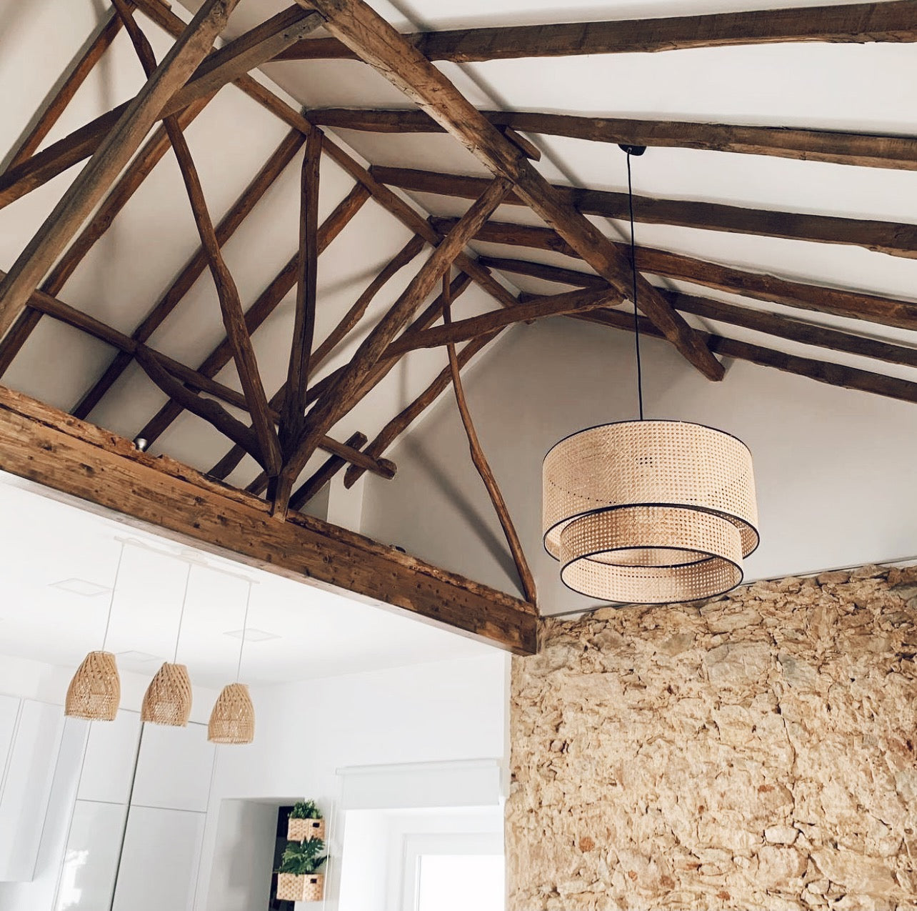 Solana Ayana Rattan Lampshade – Small