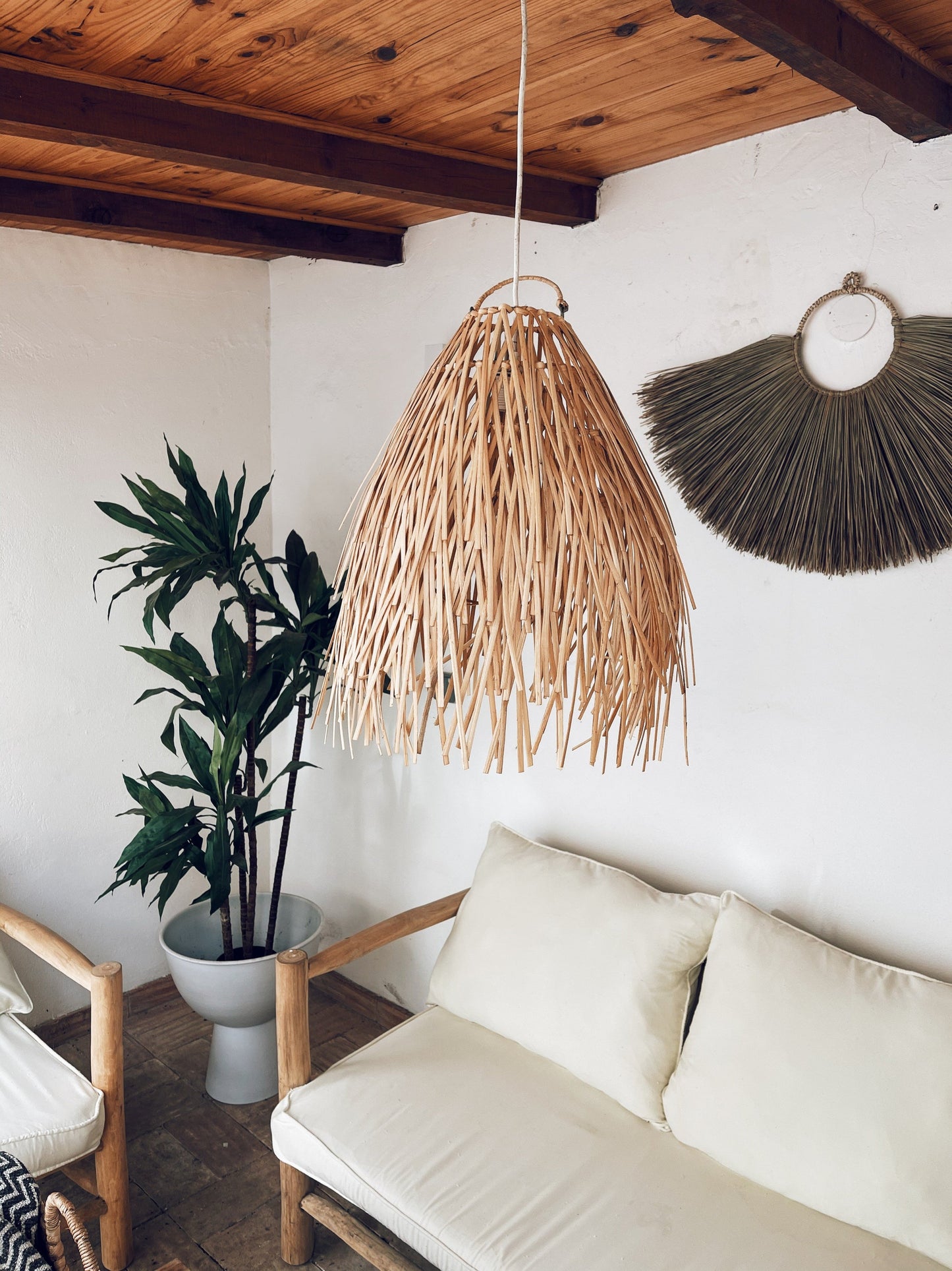 Rosty Rattan Lampshade