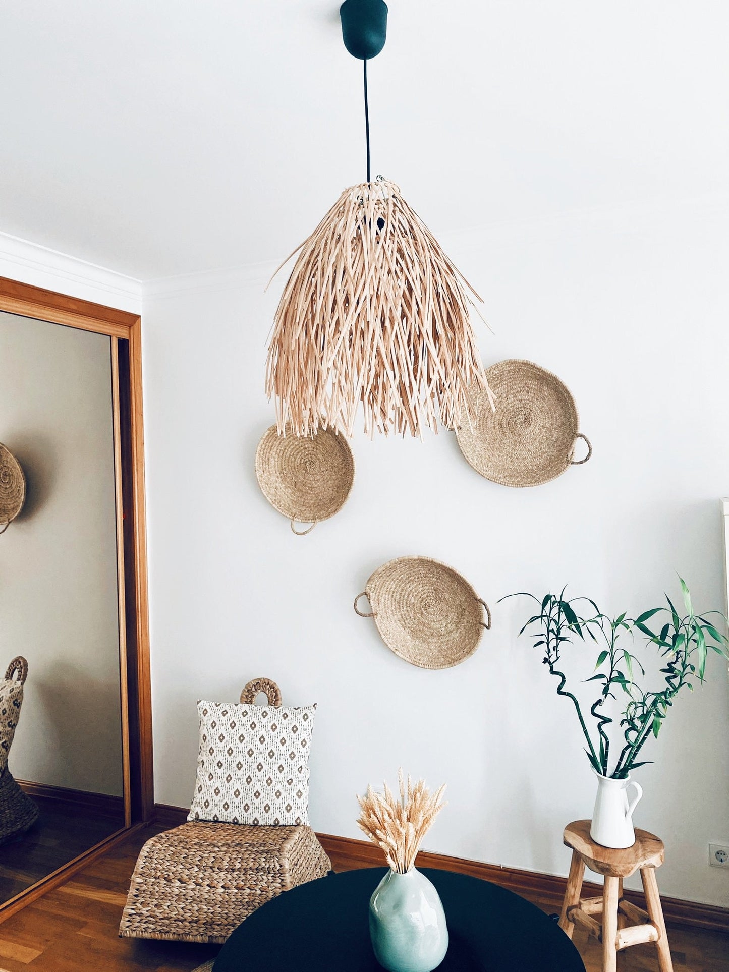 Rosty Rattan Lampshade