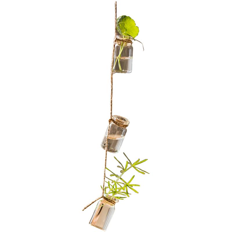 Cascade Hanging Glass Planters (Set of 3 Strings)