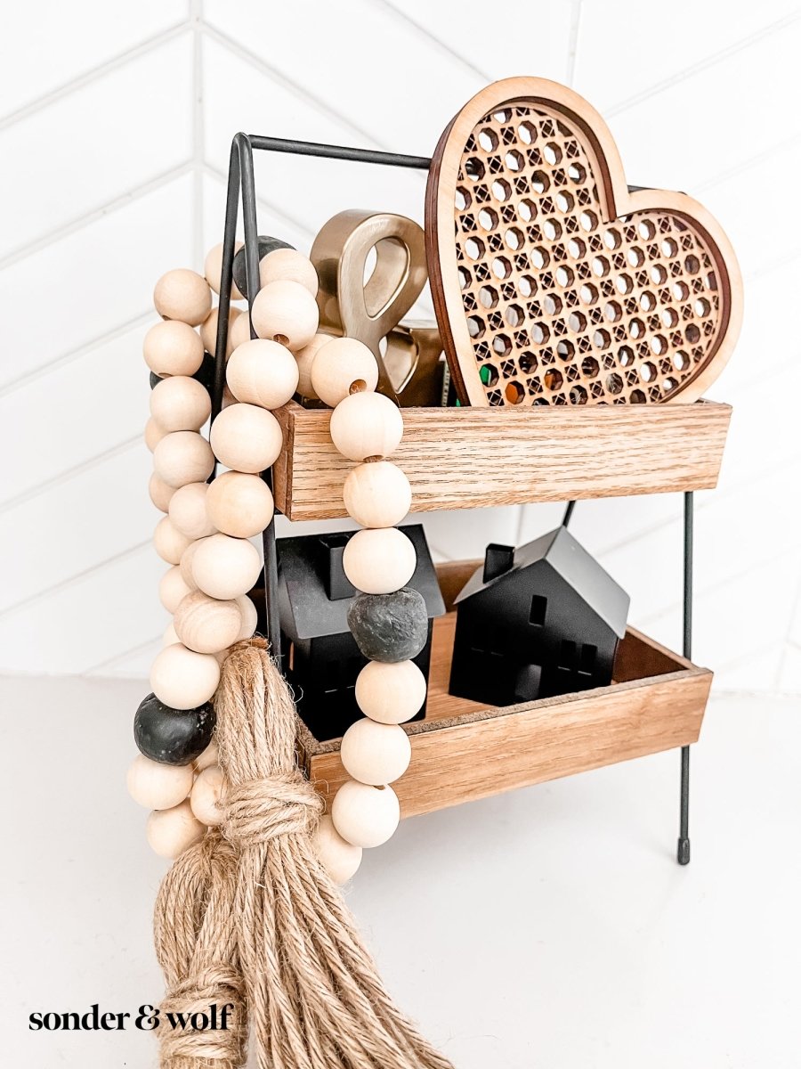 Coastal Wood Bead Garland