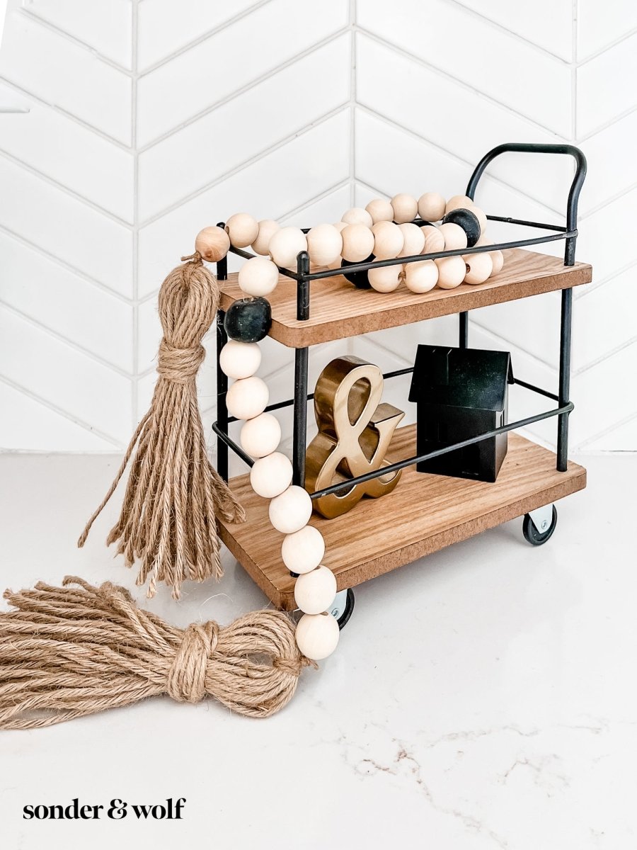 Coastal Wood Bead Garland